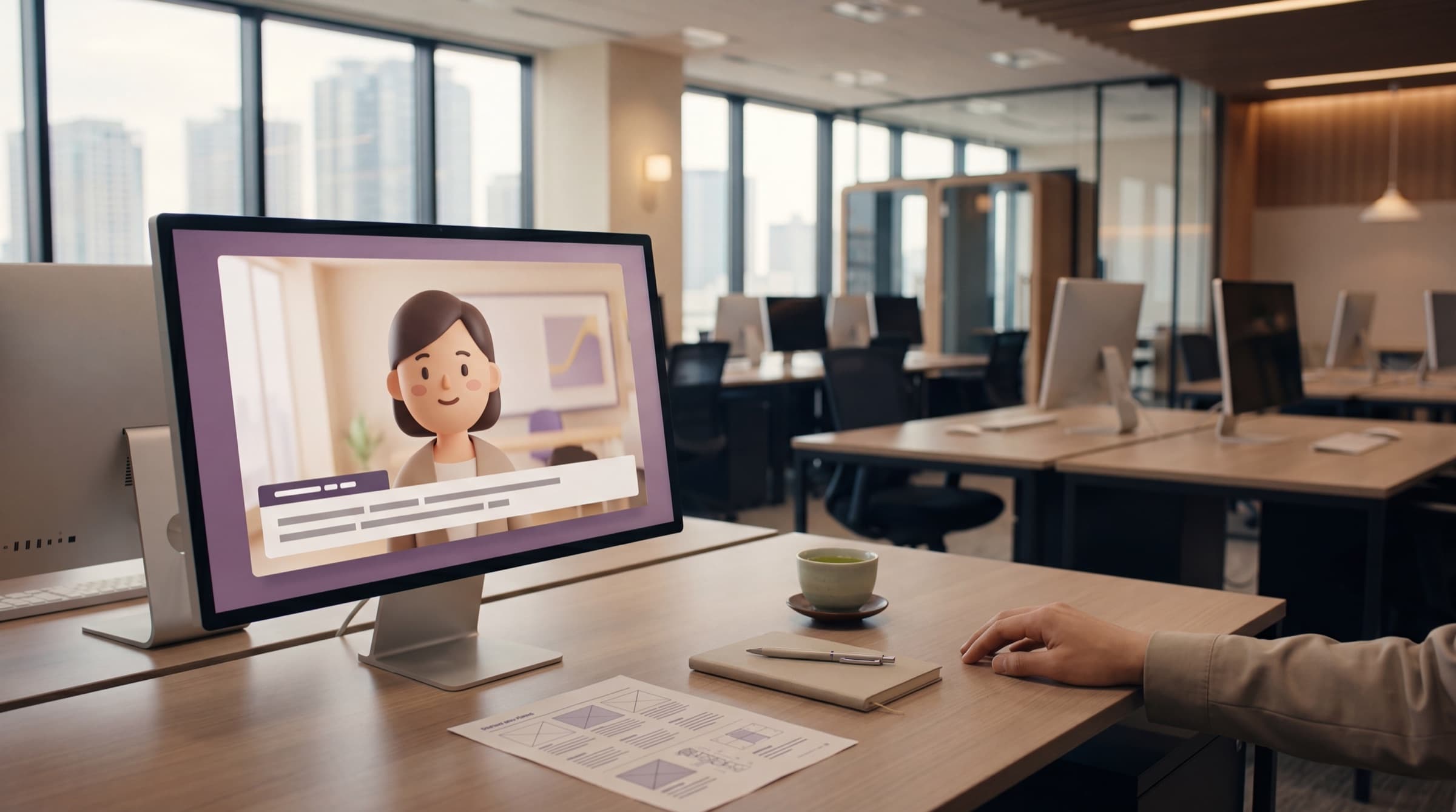 ACE — avatar-narrated learning system in production
